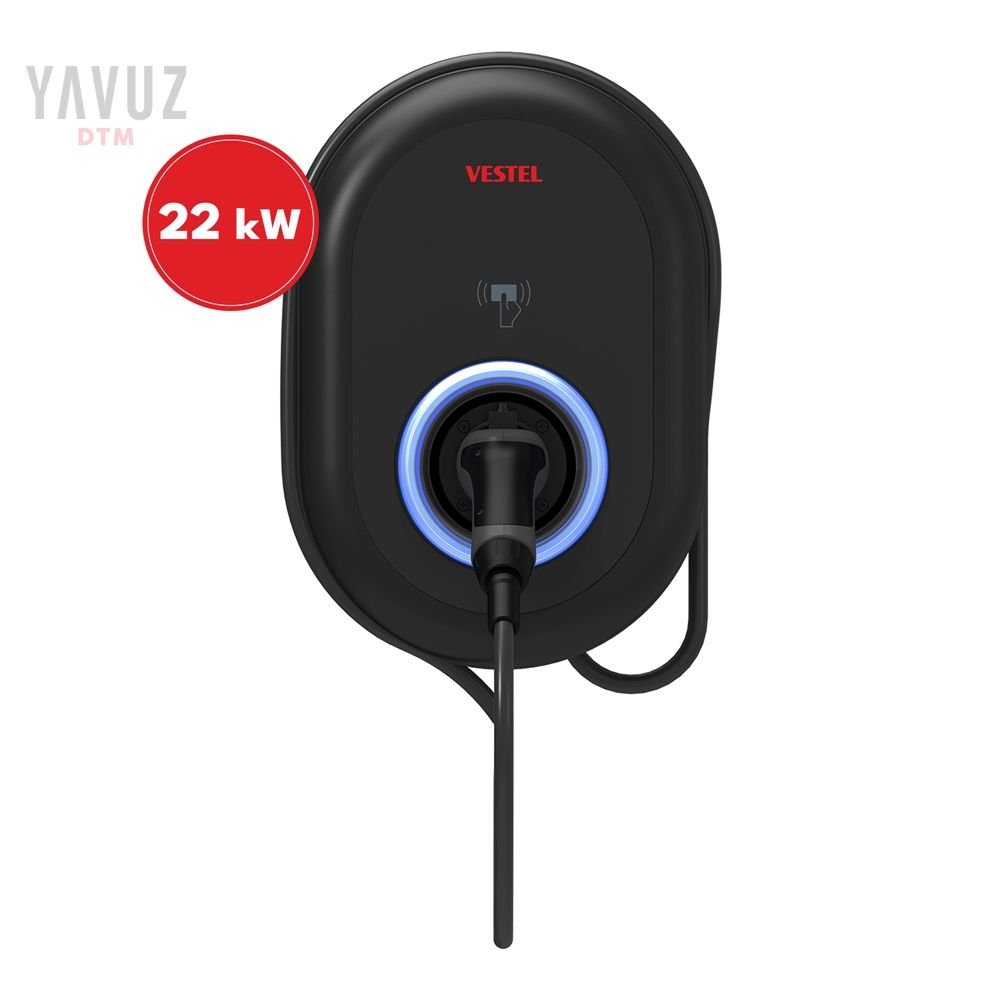 Vestel Elektrikli Araç Şarj İstasyonu EVC04 22kW Kablolu