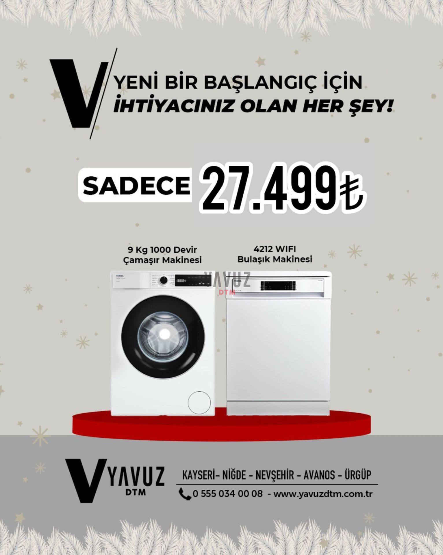 VESTEL Hijyenik Başlangıç Seti (BM4212 WIFI BULAŞIK + CMI96301 ÇAMAŞIR)