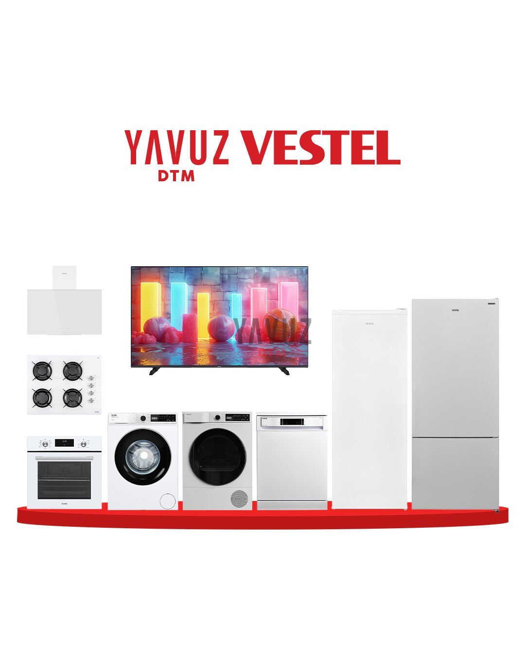 VESTEL 533 Lt No-Frost Buzdolabı VESTEL 4 PROGRAMLI BULAŞIK MAKİNESİ VESTEL 9 KG ÇAMAŞIR MAKİNESİ VESTEL 9 KG KURUTMA MAKİNESİ VESTEL 5 ÇEKMECELİ DONDURUCU VESTEL 55 İNÇ TELEVİZYON +VESTEL ANKASTRE OCAK + ANKASTRE DAVLUMBAZ + ANKASTRE FIRIN