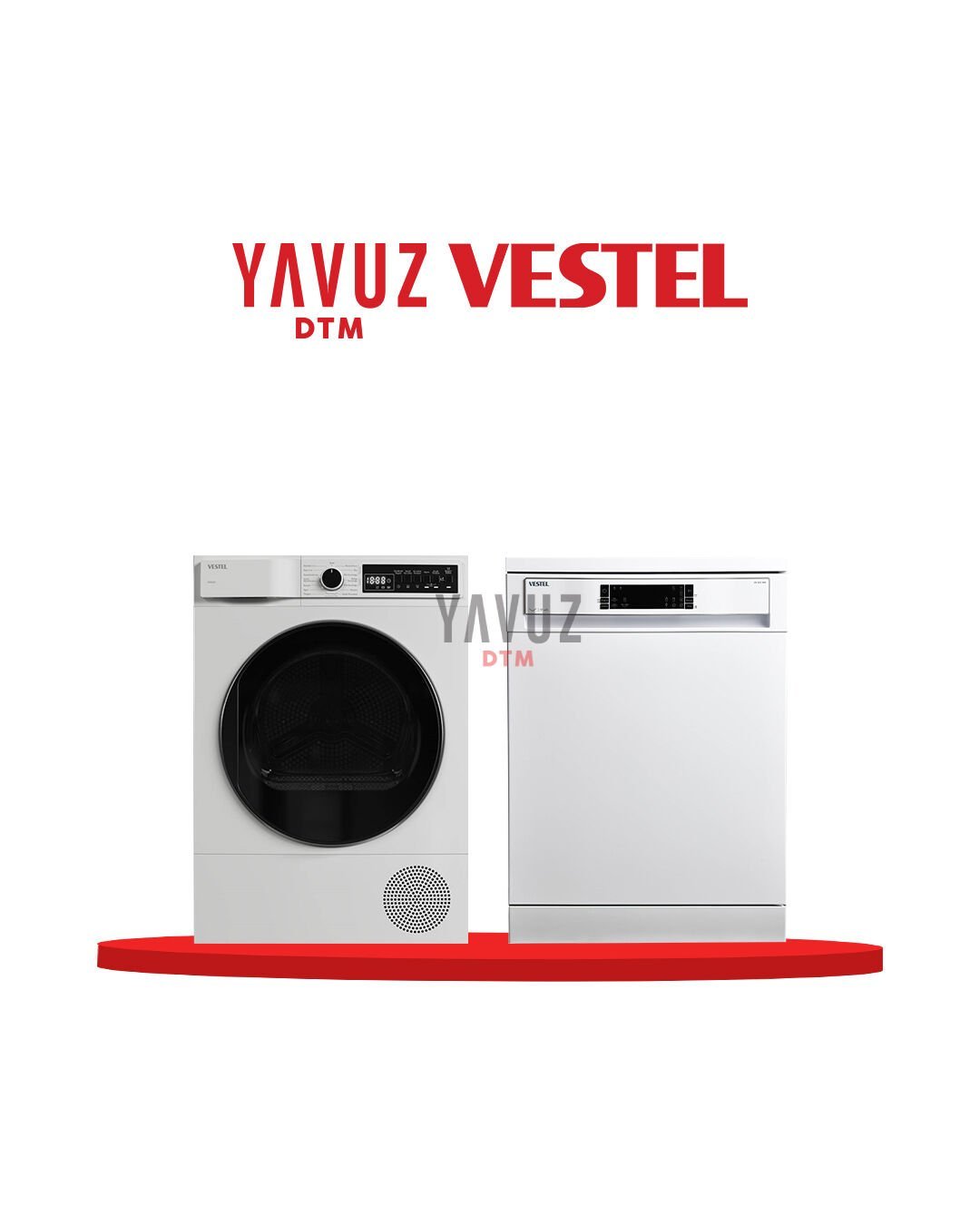 VESTEL 9 KG KURUTMA MAKİNESİ KM 96301 + VESTEL 4 PROGRAMLI BULAŞIK MAKİNESİ BM 4212 WIFI