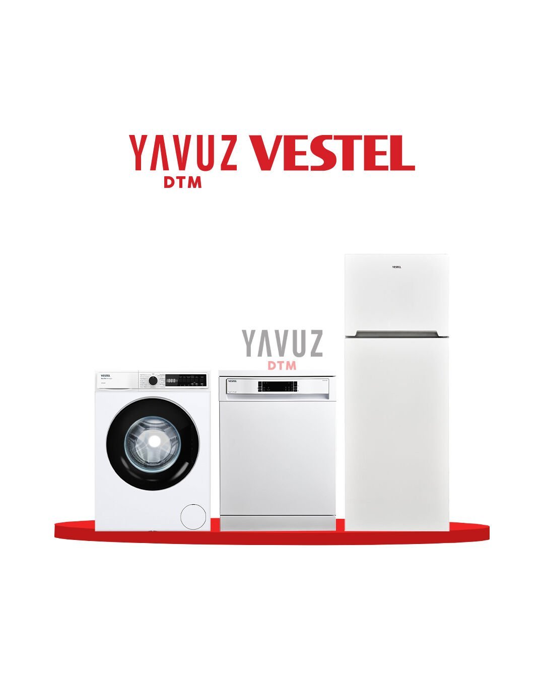 VESTEL 451 Lt No-Frost Buzdolabı NF52111+ VESTEL 4 PROGRAMLI BM 4212 WIFI + VESTEL 9 Kg 1000 Devir Çamaşır Makinesi CMI 96301