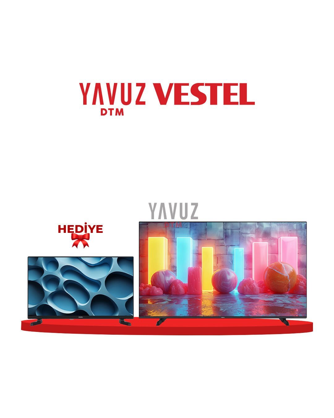 VESTEL 55 İNÇ TELEVİZYON 55UT9740 + VESTEL 32 İNÇ TELEVİZYON 32H8740