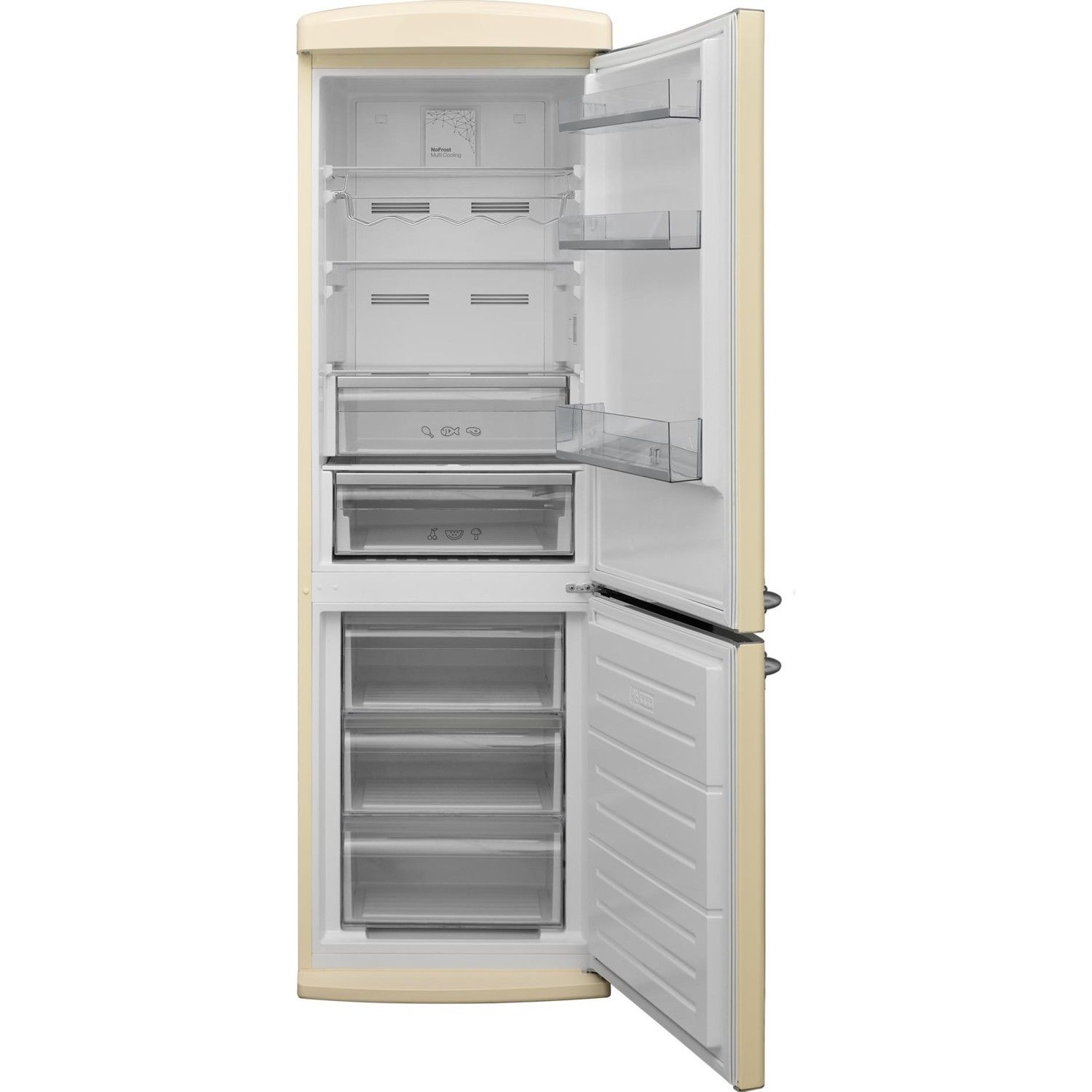 Vestel RETRO NFK37211 Bej 330 Lt No-Frost Buzdolabı