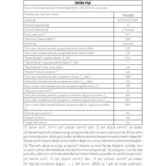 Vestel KM 97202 G WIFI 9 Kg Kurutma Makinesi