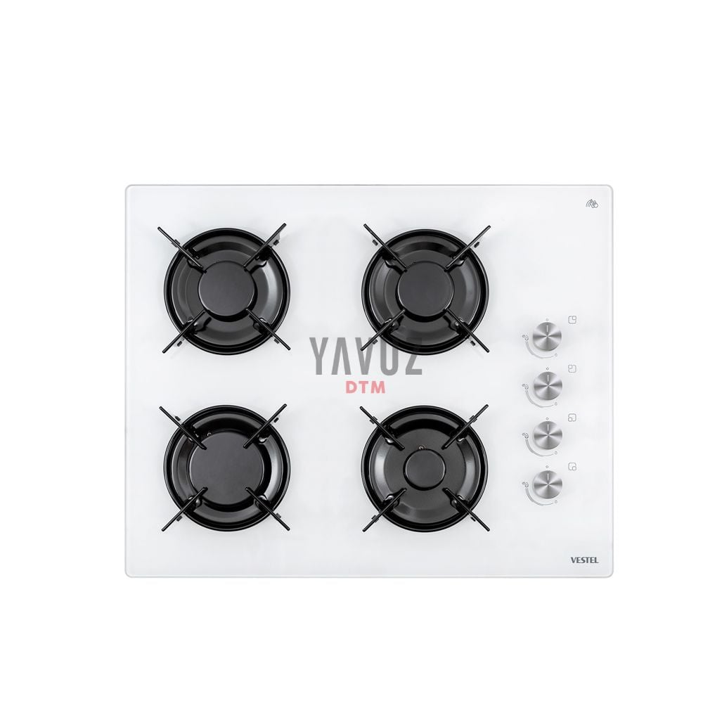 Vestel AO-65104 B-T 65 cm 4 Gözü Gazlı Ankastre Ocak