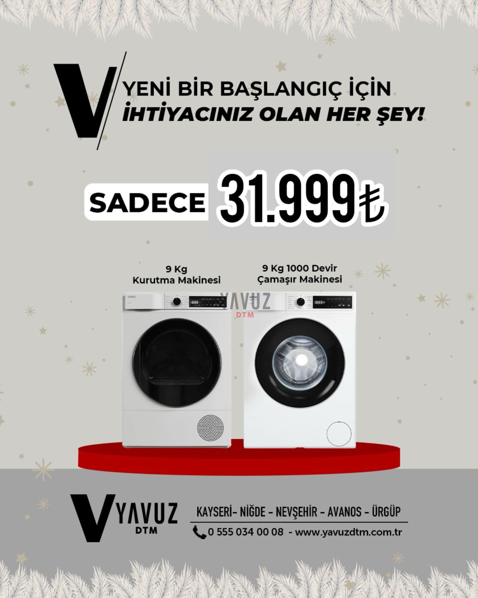 VESTEL Temiz Başlangıç Seti (CMI 96301 Çamaşır + KM 96201 Kurutma)