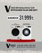 VESTEL Temiz Başlangıç Seti (CMI 96301 Çamaşır + KM 96201 Kurutma)