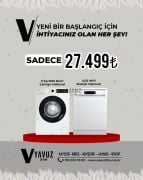 VESTEL Hijyenik Başlangıç Seti (BM4212 WIFI BULAŞIK + CMI96301 ÇAMAŞIR)