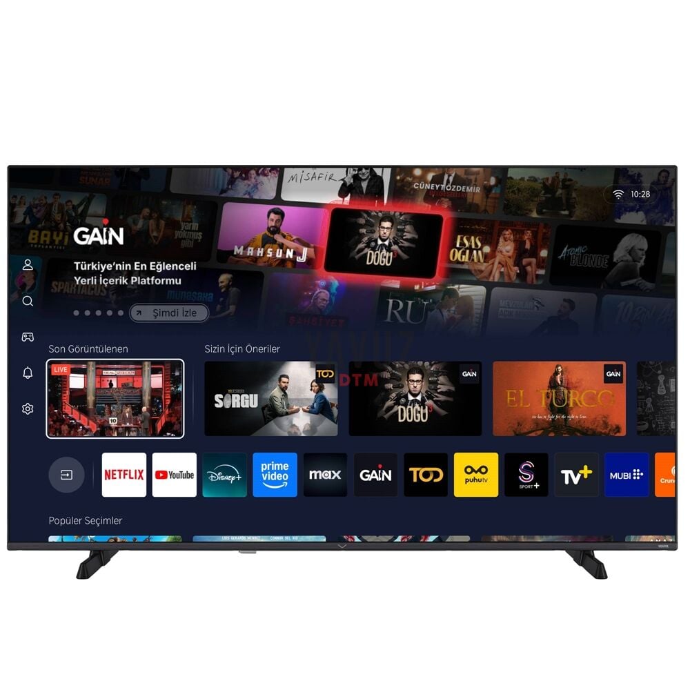 Vestel 55UV9750 55'' 139 Ekran 4K Smart Vidaa TV 55 inç