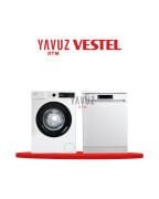 VESTEL 9 KG ÇAMAŞIR MAKİNESİ CMI 96301 + VESTEL 4 PROGRAMLI BULAŞIK MAKİNESİ BM 4212 WIFI BEYAZ