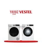 VESTEL 10 KG KURUTMA MAKİNESİ KM 106301 + VESTEL 10 KG ÇAMAŞIR MAKİNESİ CMI 106321