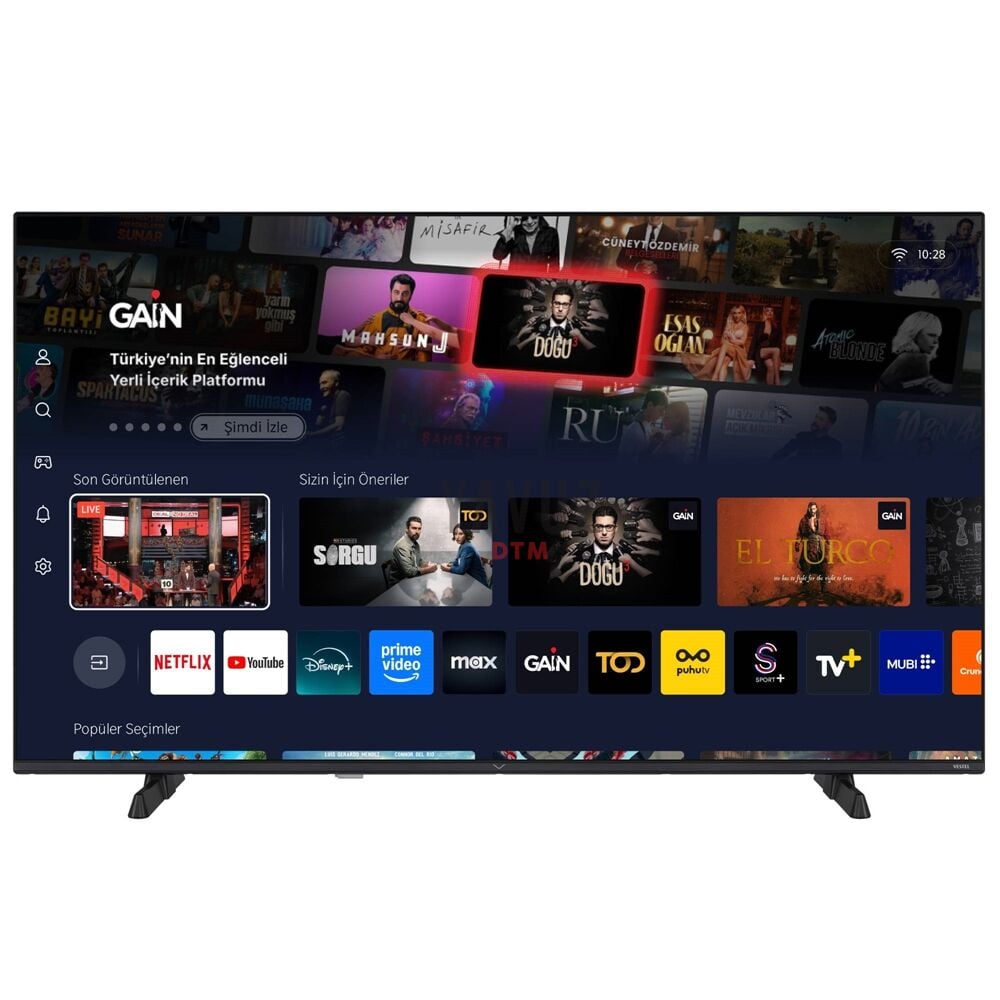 Vestel 50UV9750 50'' 126 Ekran 4K Smart Vidaa TV  50 inç / 126 cm