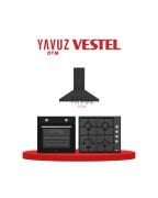 Vestel Mutfak Üçlüsü Siyah Ankastre Set