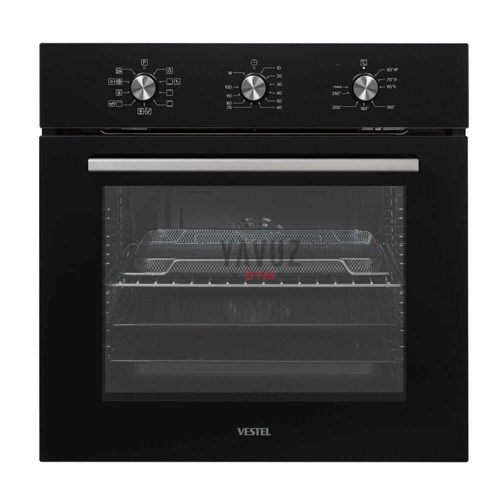 Vestel Lezzet Üçgeni Siyah Ankastre Set