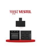 Vestel Lezzet Üçgeni Siyah Ankastre Set