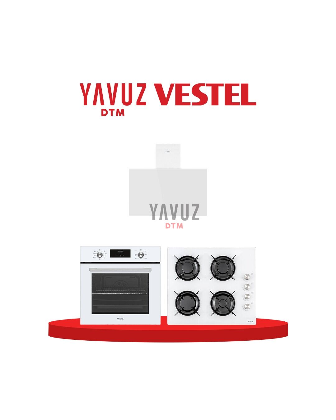 Vestel Mutfakta Uyum Beyaz Ankastre Seti