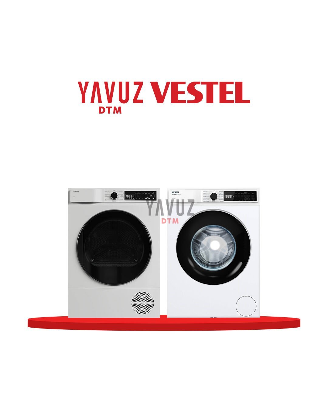 Vestel Pratik Çift 8 KG Beyaz Eşya Seti