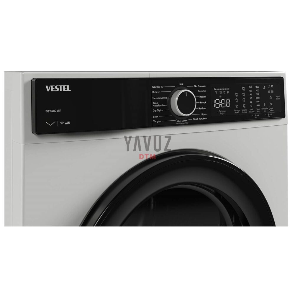 Vestel KM 97402 WIFI 9 Kg Kurutma Makinesi
