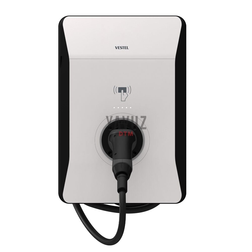 Vestel Elektrikli Araç Şarj İstasyonu EVC04 Smart Wifi 22kW Kablolu