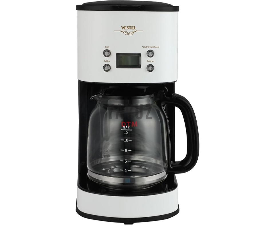 VESTEL RUSTİK BEYAZ FİLTRE KAHVE MAKİNESİ
