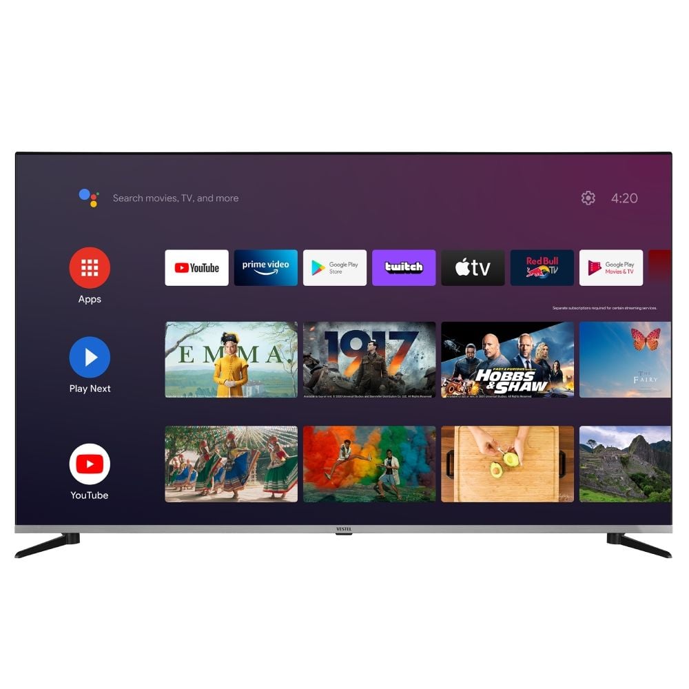 Vestel 65QA9700 65'' 164 Ekran 4K Smart QLED Android TV