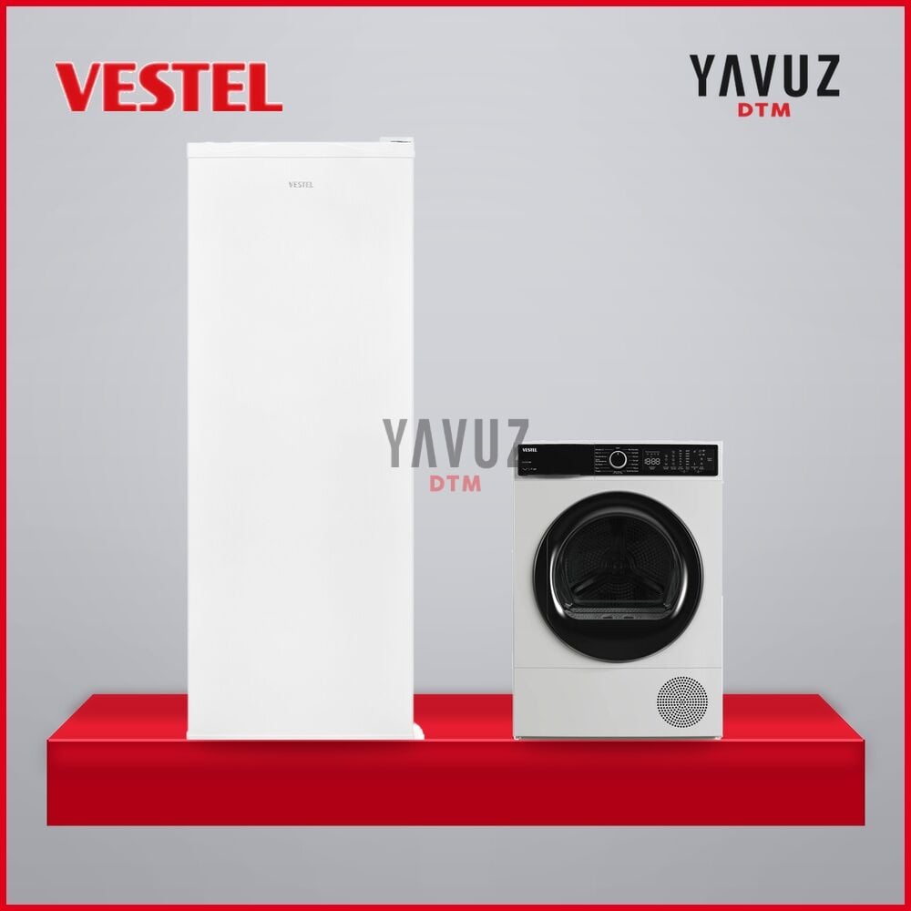 2' li Çeyiz Paketi 8 Kg Kurutma ve 6 Çekmeceli Dondurucu