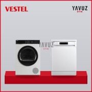 2' li Çeyiz Paketi 9 Kg Kurutma ve 4 Programlı Bulaşık Makinesi