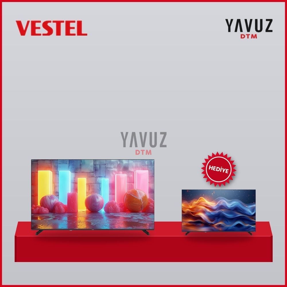 2' li Çeyiz Paketi 65'' 164 Ekran 4K Smart TV ve 32'' 80 Ekran TV Hediyeli