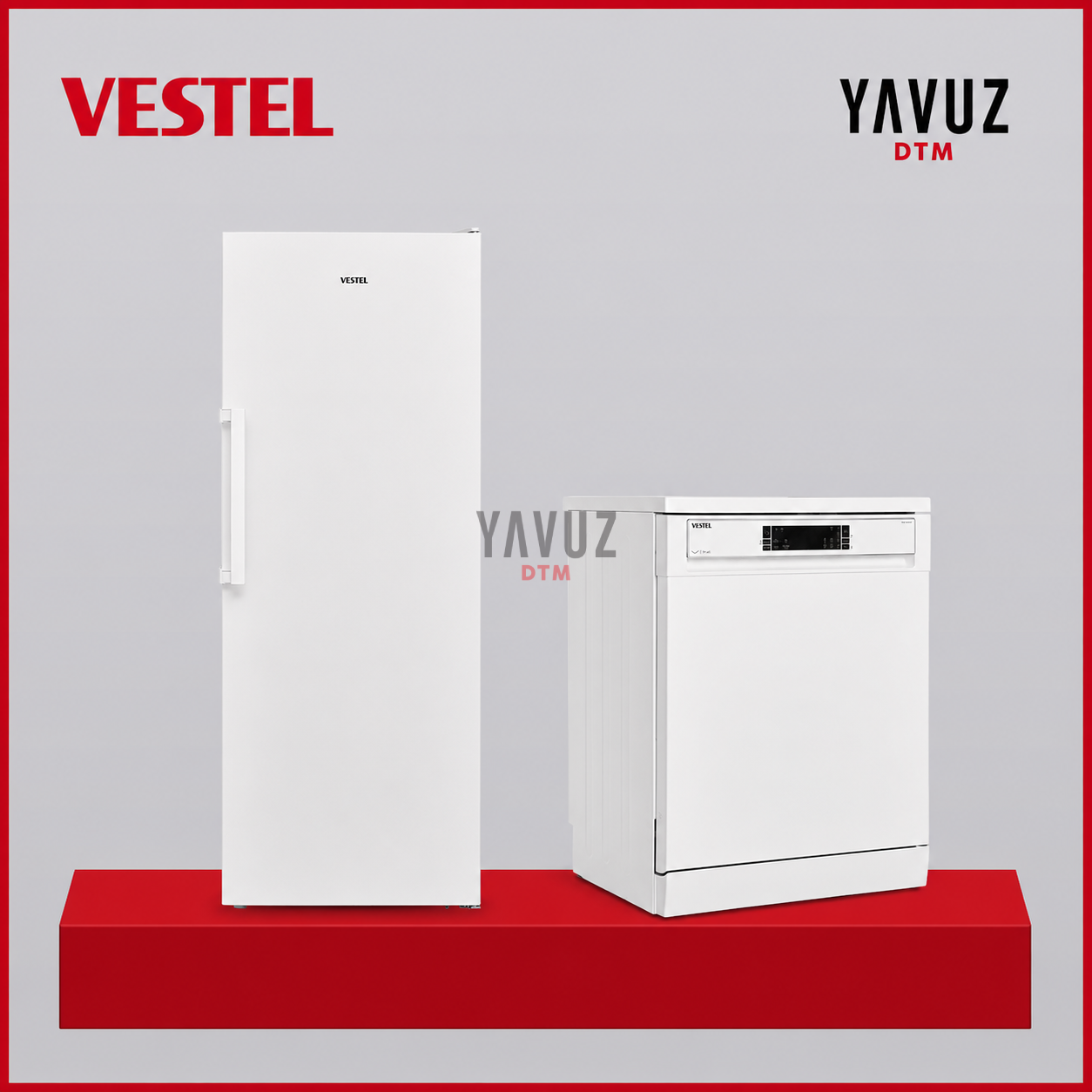 2' li Çeyiz Paketi 7 Çekmeceli Dondurucu ve 4 Programlı Bulaşık Makinesi