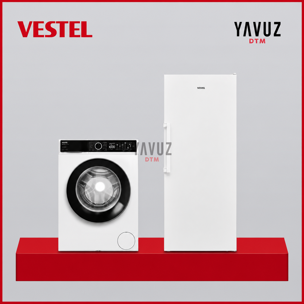 2' li Çeyiz Paketi 7 Çekmeceli Dondurucu ve 9 Kg Çamaşır Makinesi