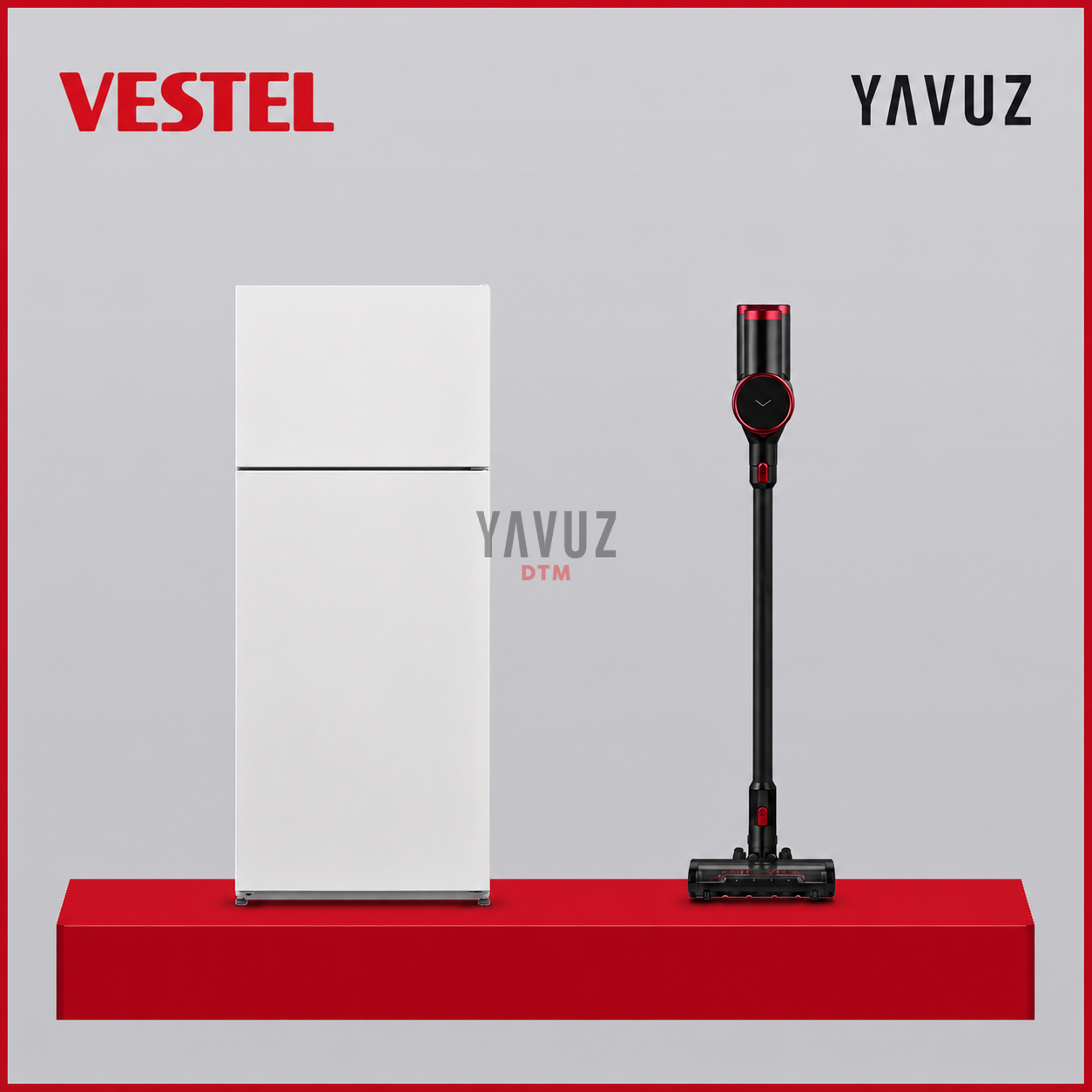 2' li Çeyiz Paketi No-Frost Buzdolabı ve S55 K PARK Şarjlı Süpürge