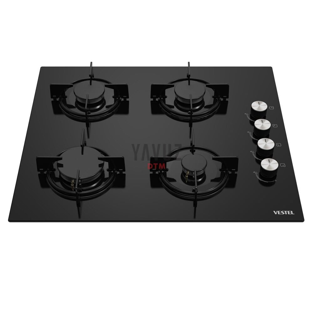 Vestel AO-61041 S DG Siyah Cam Ankastre Ocak