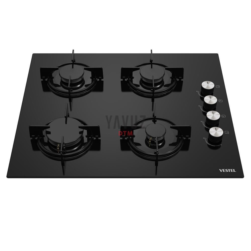 Vestel AO-61041 S DG Siyah Cam Ankastre Ocak