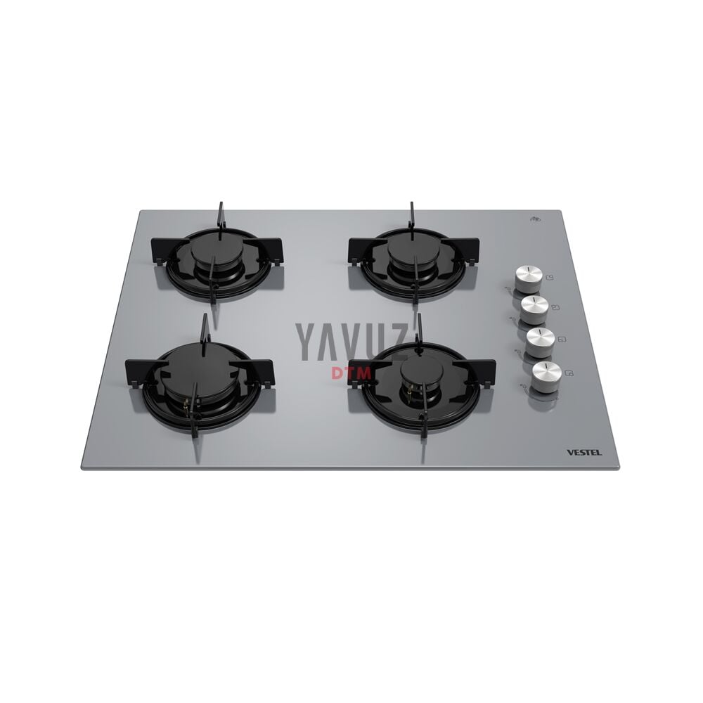 Vestel AO-651041 G Gri Cam Ankastre Ocak