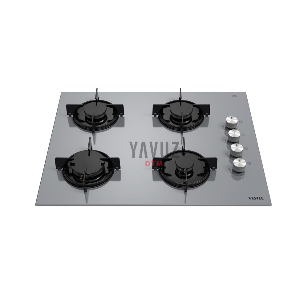 Vestel AO-651041 G Gri Cam Ankastre Ocak