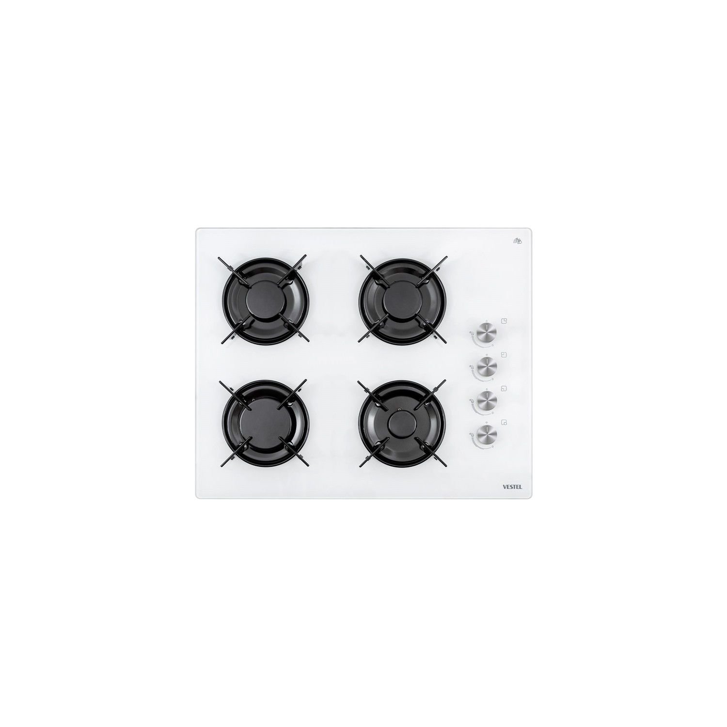 Vestel AO-65104 B-DG-T 65 cm 4 Gözü Gazlı Beyaz Ankastre Ocak