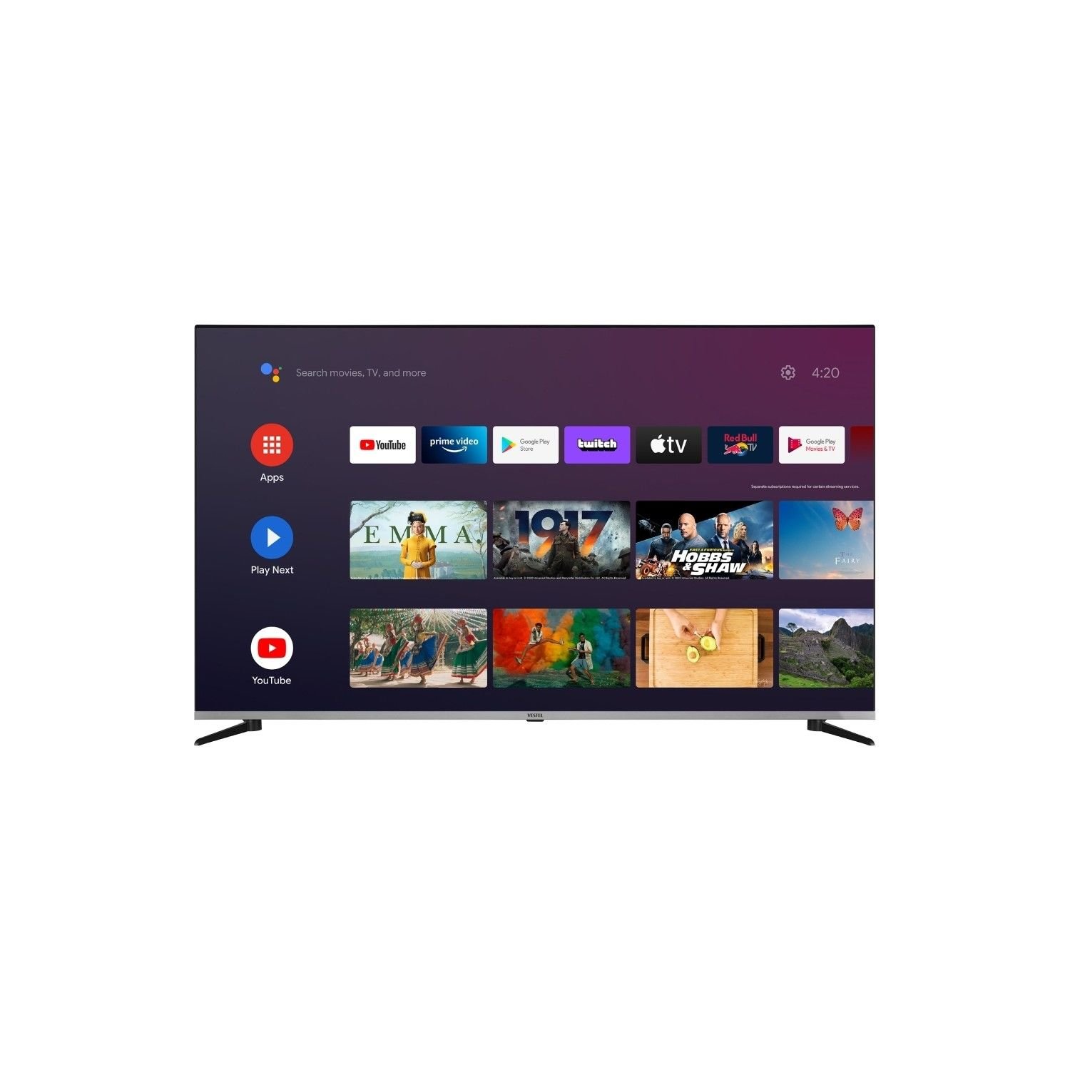Vestel 50QA9700 50'' 126 Ekran Uydu Alıcılı 4K Ultra HD Android Smart QLED TV